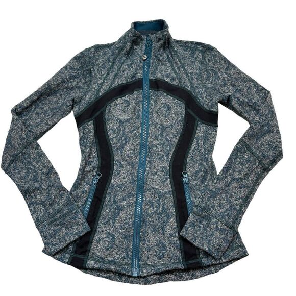 Ladies Lululemon Define Jacket Brushed Rose‎ Herringbone Pattern Size 4 - Picture 4 of 16